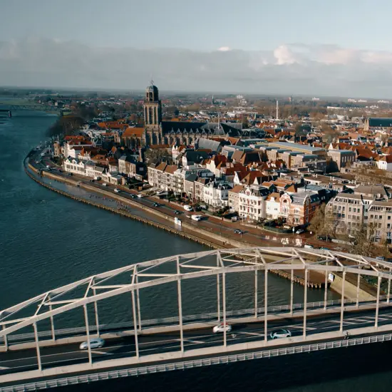 Dronebeeld Deventer